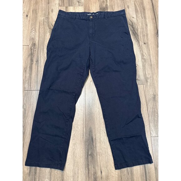 Old Navy Mens Straight Built-In Flex Navy Chino Pants Size 40x32 - Picture 1 of 6